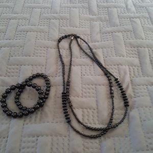 Necklace and bracelet bundle